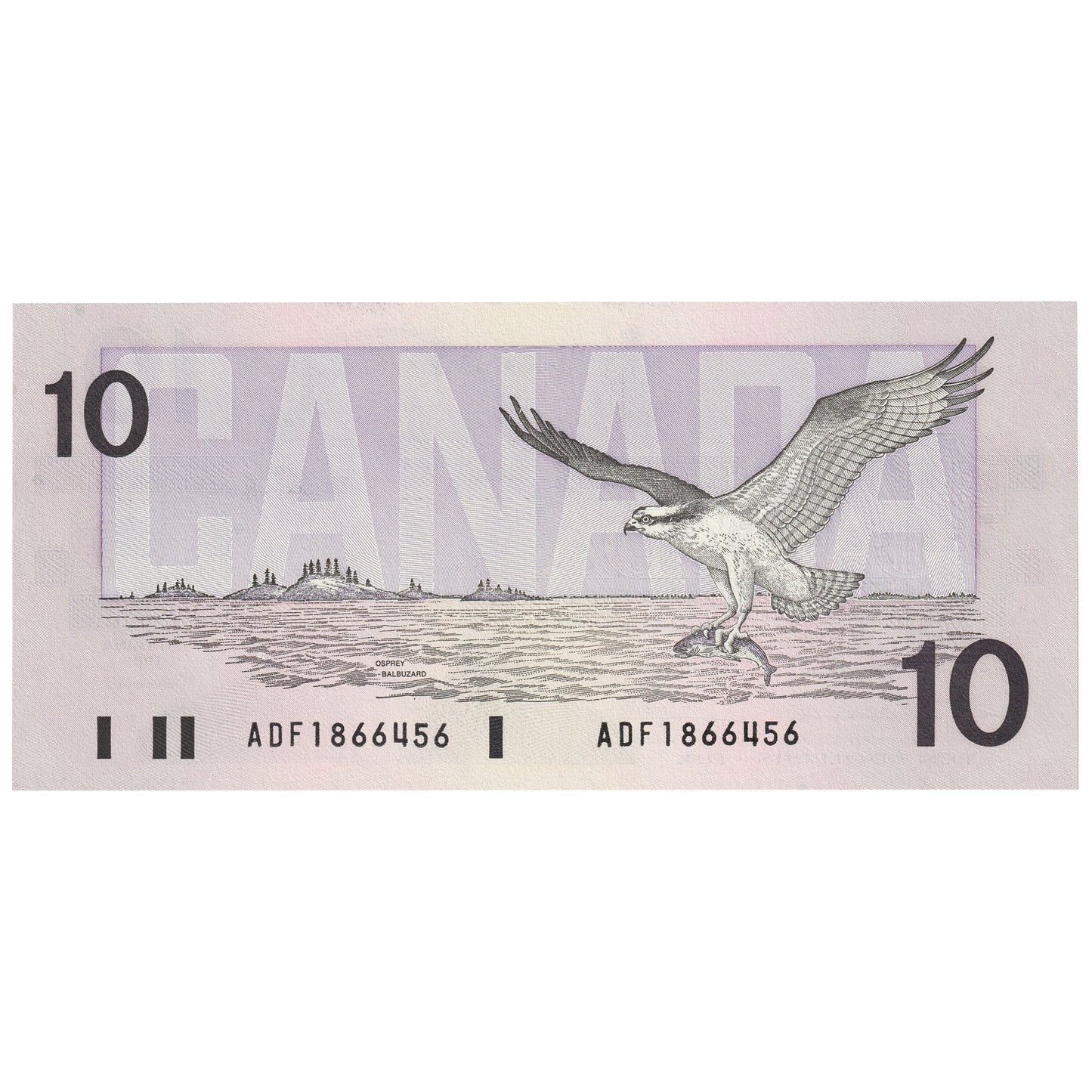 BC-57a 1989 Canada $10 Thiessen-Crow, ADF, UNC