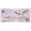 BC-57a 1989 Canada $10 Thiessen-Crow, ADL, UNC