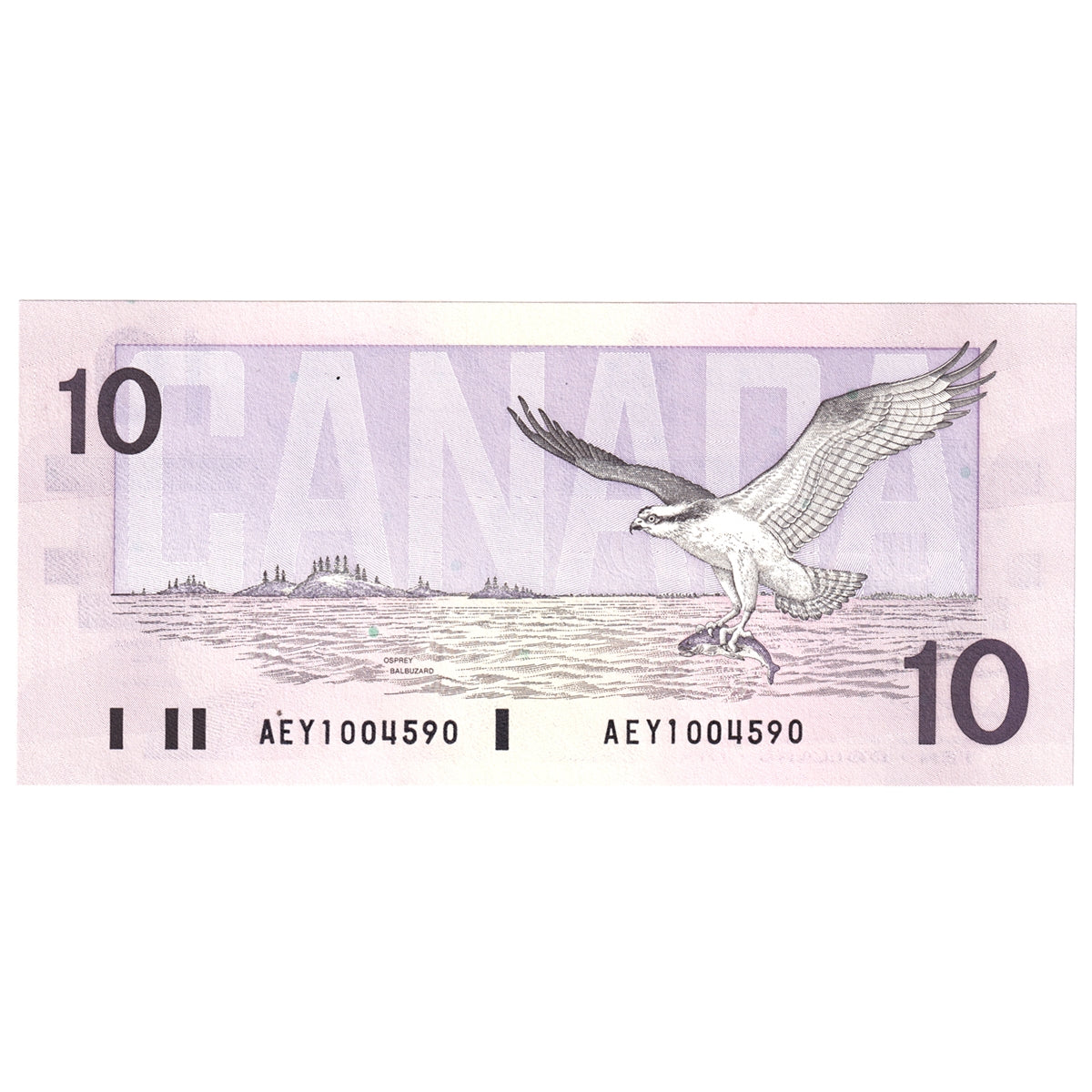 BC-57a 1989 Canada $10 Thiessen-Crow, AEY, Choice Uncirculated (CUNC63)