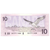 BC-57a 1989 Canada $10 Thiessen-Crow, AEY, Uncirculated (MS60)