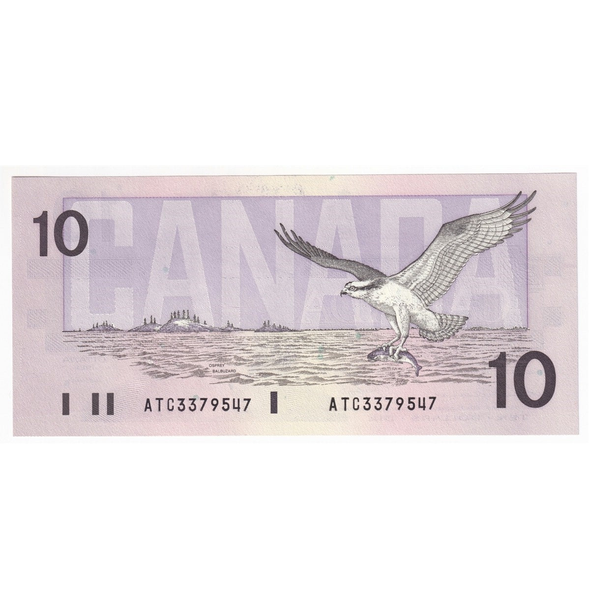 BC-57a 1989 Canada $10 Thiessen-Crow, ATC, Choice Uncirculated (CUNC63)