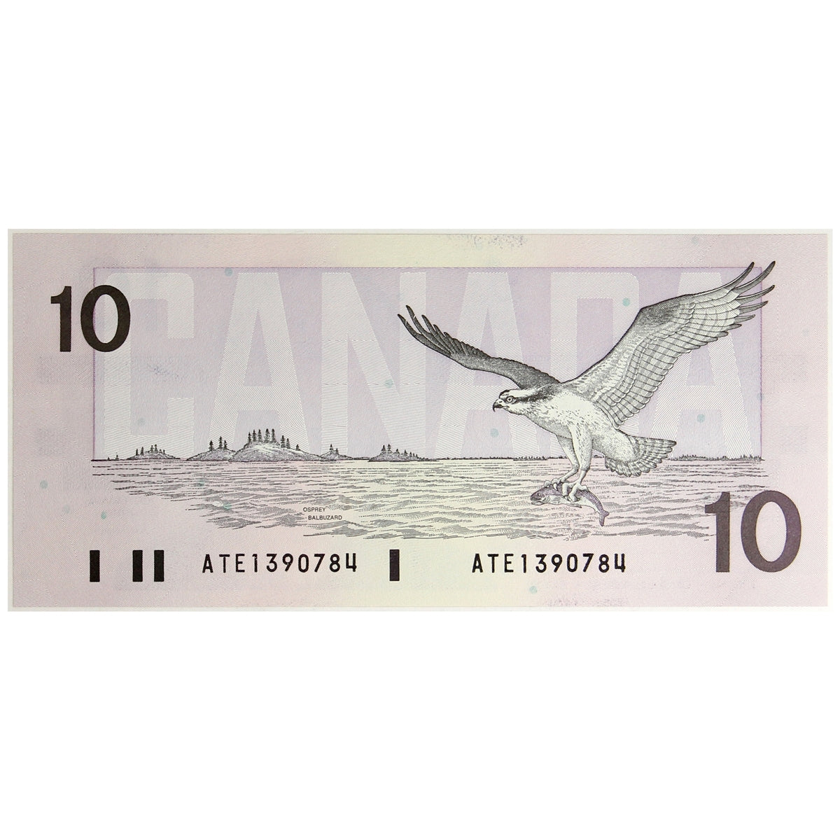 BC-57a 1989 Canada $10 Thiessen-Crow, ATE, Choice Uncirculated (CUNC63)
