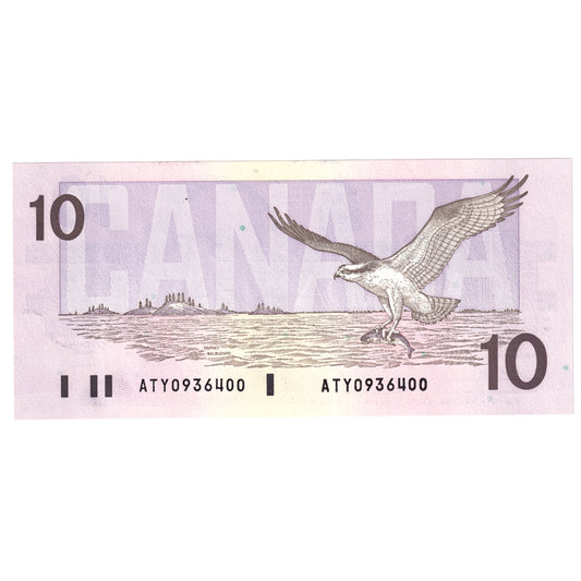 BC-57a 1989 Canada $10 Thiessen-Crow, ATY, CUNC