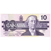 BC-57a 1989 Canada $10 Thiessen-Crow, BDD, AU-UNC