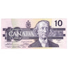BC-57a 1989 Canada $10 Thiessen-Crow, BDF, AU-UNC