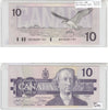 BC-57aA 1989 Canada $10 Thiessen-Crow, ADX, AU-UNC
