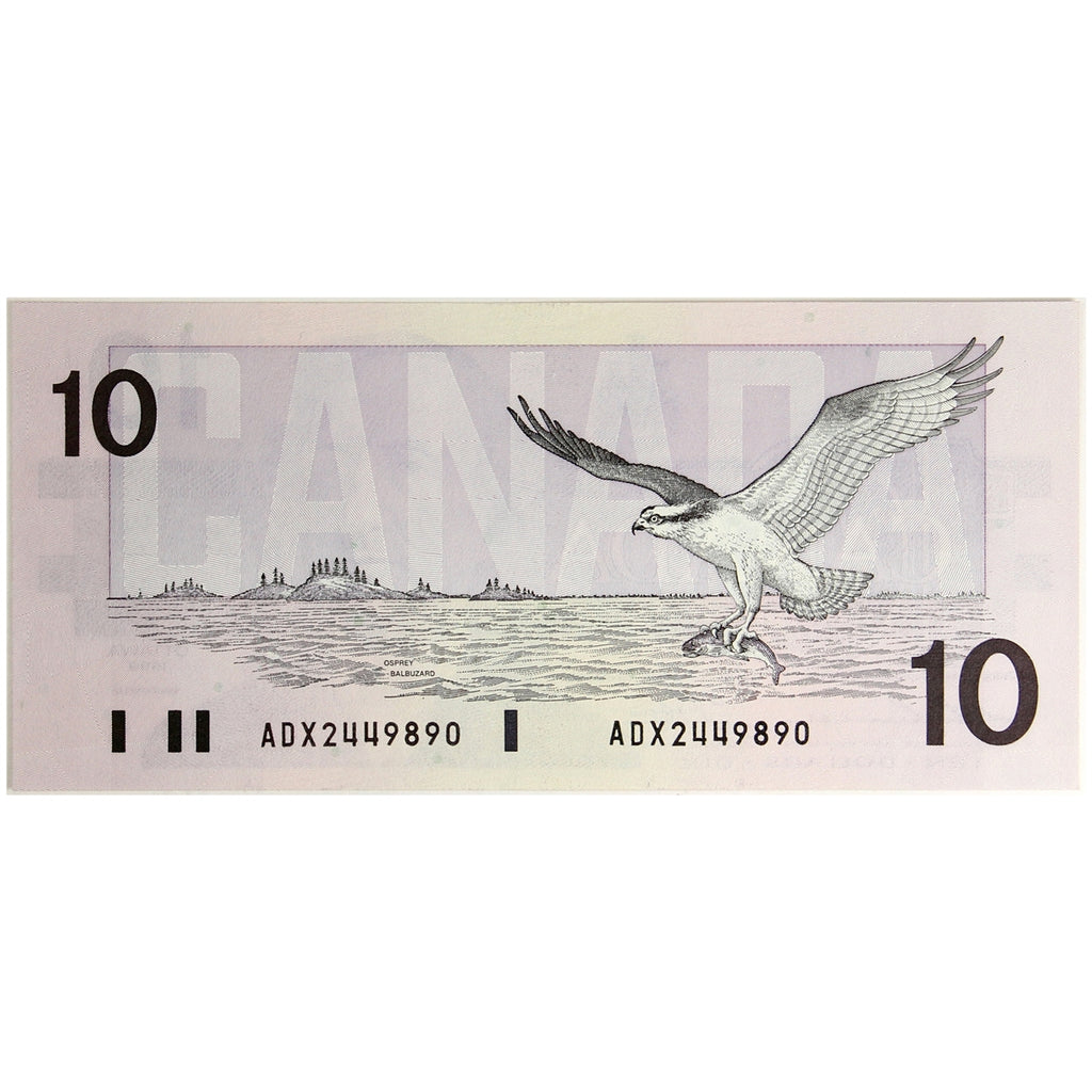 BC-57aA 1989 Canada $10 Thiessen-Crow, ADX, UNC