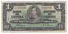 BC-21d 1937 Canada $1 Coyne-Towers, S/M, CIRC