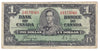 BC-21d 1937 Canada $1 Coyne-Towers, W/M, CIRC