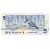 BC-56a 1986 Canada $5 Crow-Bouey, ENY, EF-AU (EF45)