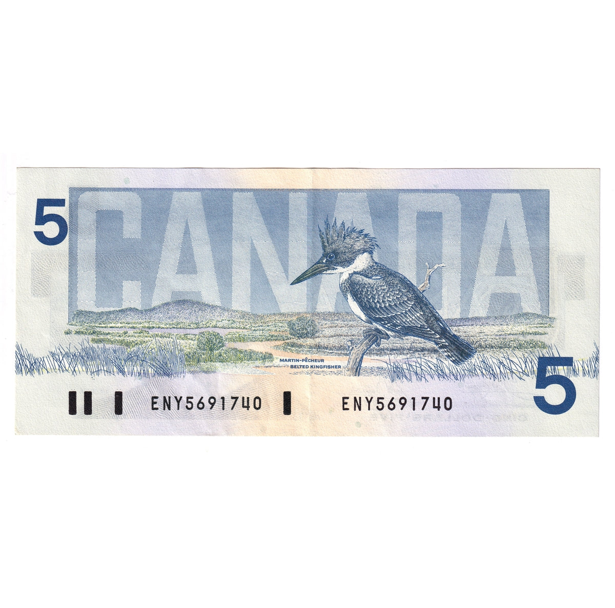 BC-56a 1986 Canada $5 Crow-Bouey, ENY, EF-AU (EF45)