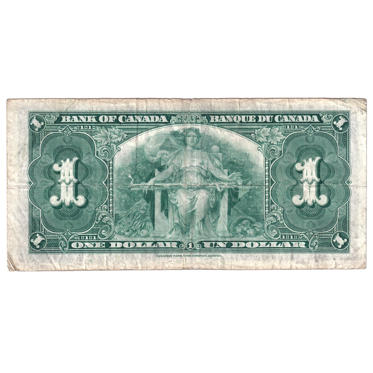 BC-21d 1937 Canada $1 Coyne-Towers, Z/M, CIRC