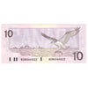 BC-57b 1989 Canada $10 Bonin-Thiessen, BDN, Almost Uncirculated (AU50)