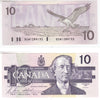 BC-57b 1989 Canada $10 Bonin-Thiessen, BDW, CUNC