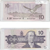 BC-57b 1989 Canada $10 Bonin-Thiessen, BEB, AU-UNC (AU55)