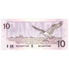 BC-57b 1989 Canada $10 Bonin-Thiessen, BEE, AU-UNC (AU55)
