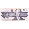 BC-57b 1989 Canada $10 Bonin-Thiessen, BEE, AU-UNC (AU55)