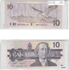 BC-57c 1989 Canada $10 Knight-Thiessen, BEF, VF-EF (VF30)