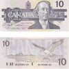 BC-57c 1989 Canada $10 Knight-Thiessen, BEG, AU-UNC (AU55)