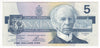 BC-56a-i 1986 Canada $5 Crow-Bouey, EOT, Almost Uncirculated (AU50)