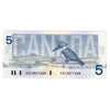 BC-56a-i 1986 Canada $5 Crow-Bouey, EOL, AU-UNC (AU55)