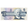 BC-56a 1986 Canada $5 Crow-Bouey, ENW, Almost Uncirculated (AU50)