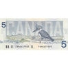 BC-56b 1986 Canada $5 Thiessen-Crow, FNM, AU-UNC