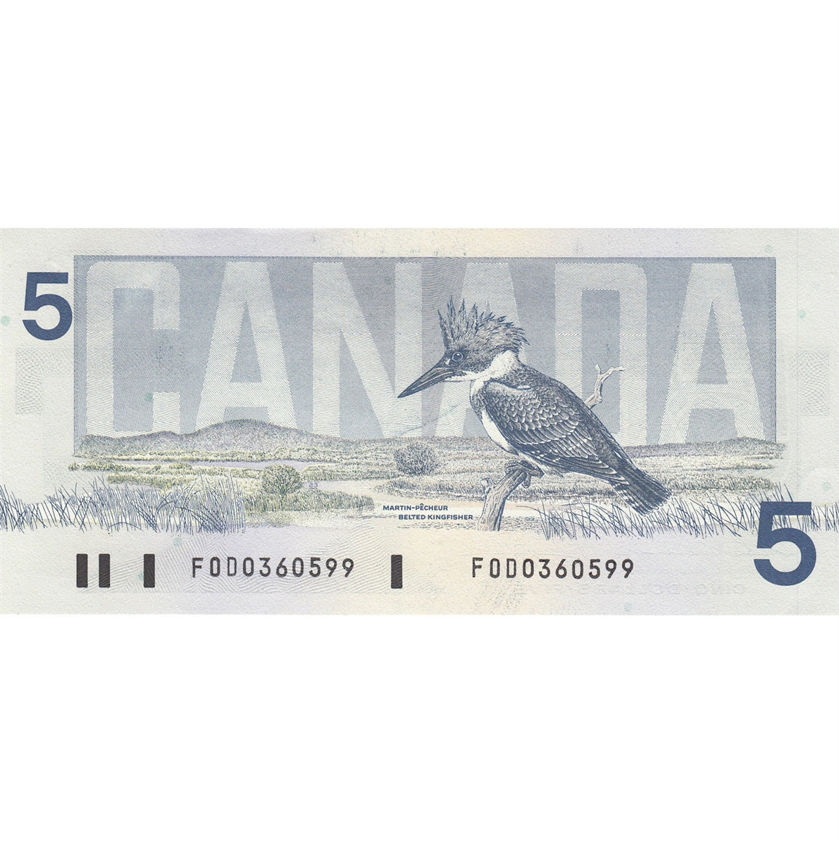 BC-56b 1986 Canada $5 Thiessen-Crow, FOD, AU-UNC (AU55)
