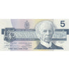 BC-56b 1986 Canada $5 Thiessen-Crow, FOD, AU-UNC (AU55)