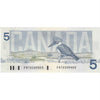BC-56b 1986 Canada $5 Thiessen-Crow, FNT, AU-UNC (AU55)