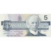 BC-56b 1986 Canada $5 Thiessen-Crow, FNT, AU-UNC (AU55)
