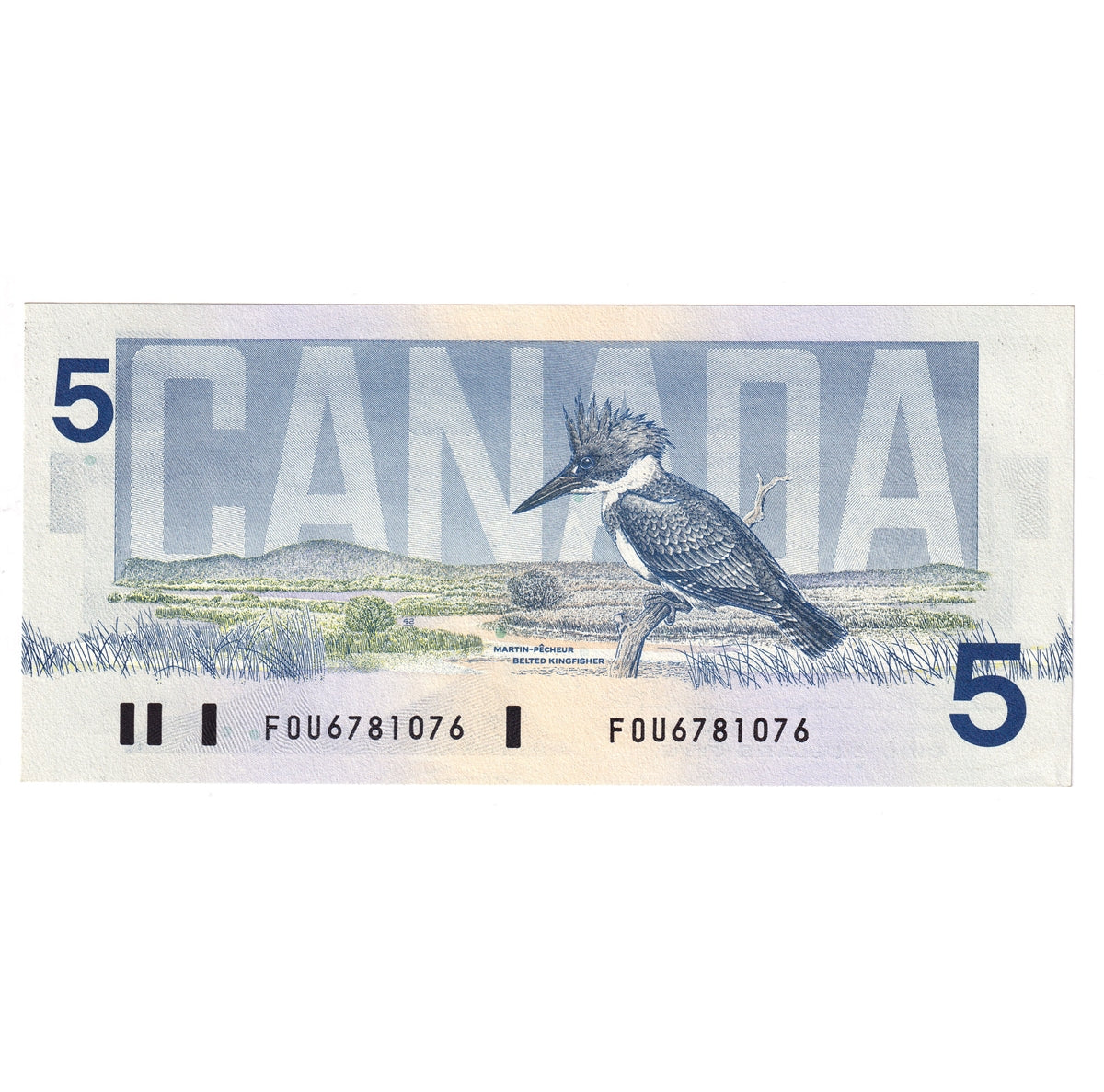 BC-56b 1986 Canada $5 Thiessen-Crow, FOU, AU-UNC (AU55)