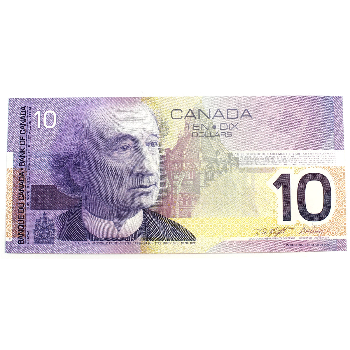 BC-63b-i 2002 Canada $10 Knight-Dodge, BEI, Choice Uncirculated (CUNC63)