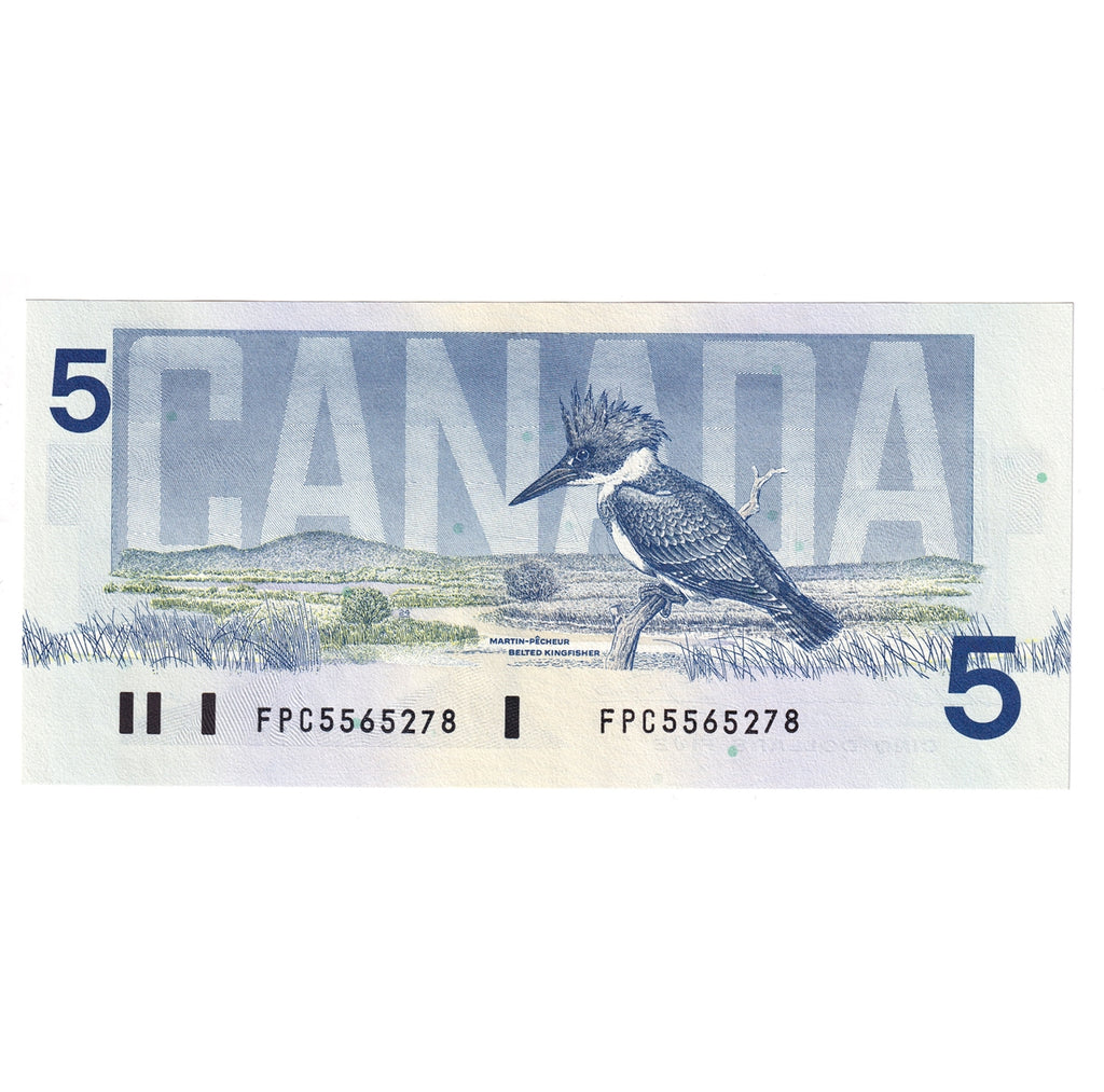 BC-56b 1986 Canada $5 Thiessen-Crow, FPC, Choice Uncirculated (CUNC63)