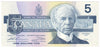 BC-56b 1986 Canada $5 Thiessen-Crow, FOV, AU-UNC