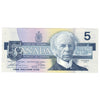 BC-56b 1986 Canada $5 Thiessen-Crow, FPR, CUNC