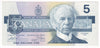 BC-56b 1986 Canada $5 Thiessen-Crow, FPT, AU