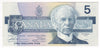 BC-56b 1986 Canada $5 Thiessen-Crow, FPA, Almost Uncirculated (AU50)