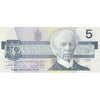 BC-56b 1986 Canada $5 Thiessen-Crow, FOK, Circ