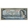 BC-39b 1954 Canada $5 Beattie-Rasminsky, P/S, Fine (F12)