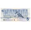 BC-56c 1986 Canada $5 Bonin-Thiessen, GOT, Uncirculated (MS60)