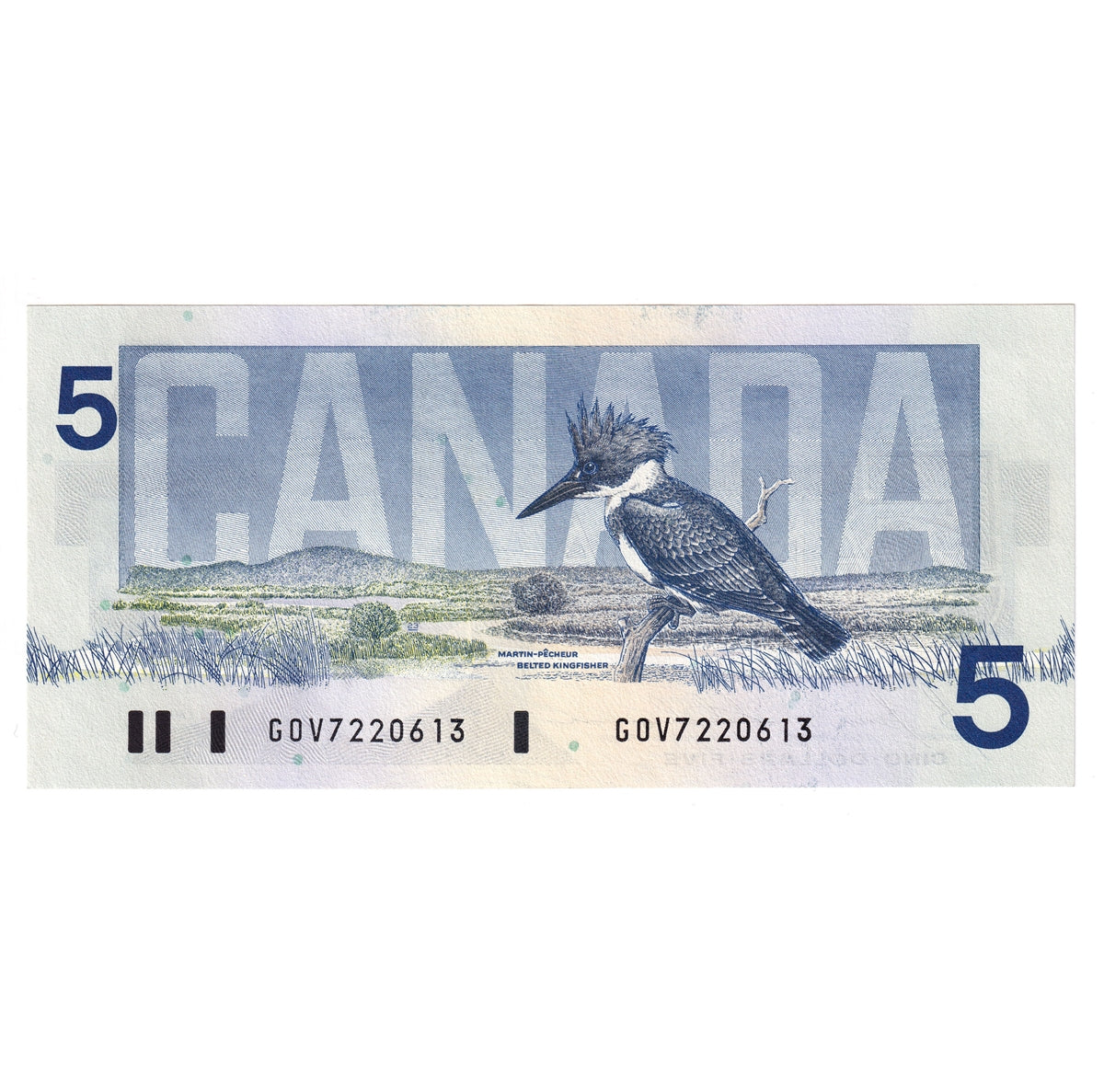 BC-56c 1986 Canada $5 Bonin-Thiessen, GOV, Choice Uncirculated (CUNC63)