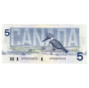 BC-56c 1986 Canada $5 Bonin-Thiessen, GPB, AU-UNC (AU55)