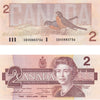 BC-55b 1986 Canada $2 Thiessen-Crow, CBH, Almost Uncirculated (AU50)