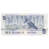 BC-56c-i 1986 Canada $5 Bonin-Thiessen, ANF, AU-UNC (AU55)