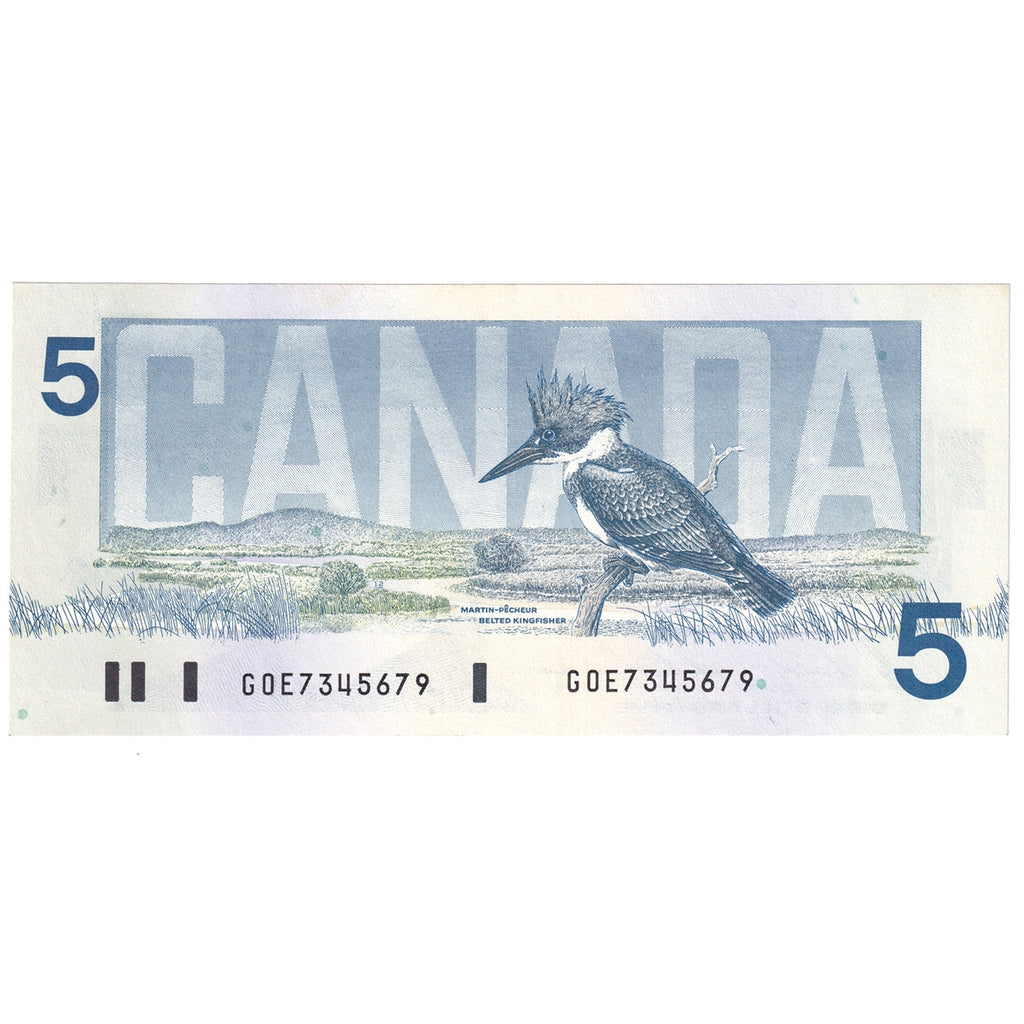 BC-56c 1986 Canada $5 Bonin-Thiessen, GOE, AU