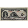 BC-7 1935 Canada $10 Osborne-Towers, English, Very Fine (VF20)
