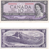 BC-40a 1954 Canada $10 Beattie-Coyne, T/D, Uncirculated (MS60)