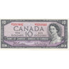 BC-40b 1954 Canada $10 Beattie-Rasminsky, M/T, Very Fine (VF20)