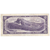 BC-40b 1954 Canada $10 Beattie-Rasminsky, L/V, Very Fine (VF20)